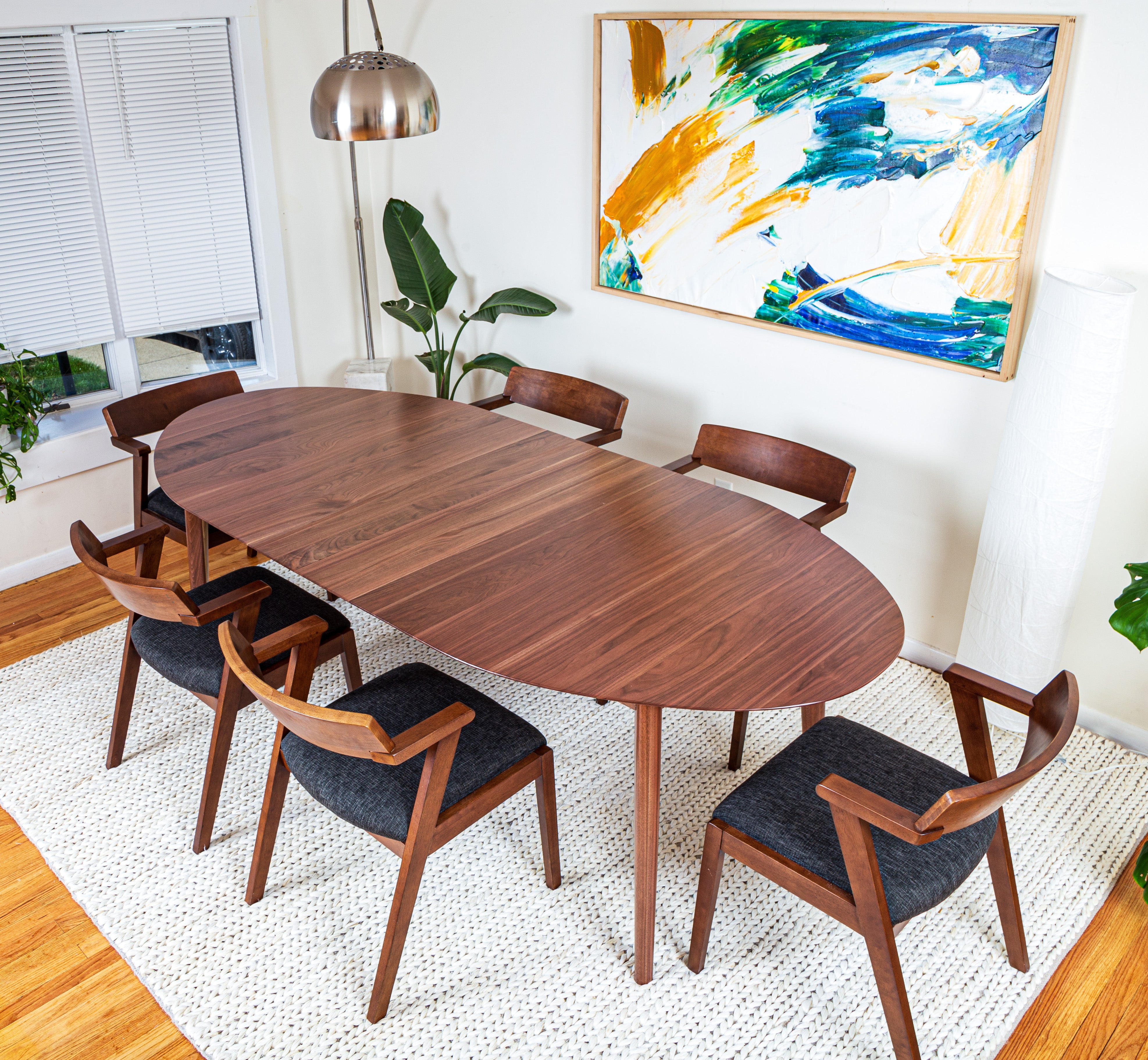 The Vista: Extendable Scandinavian Dining Table