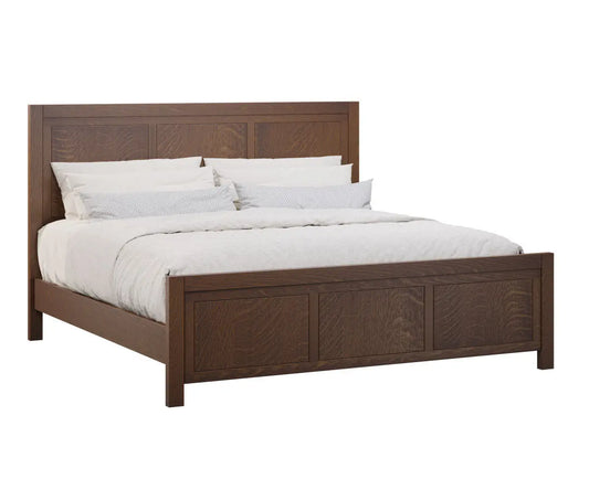 The Quincy handmade mid-century modern bed frame with sleek design