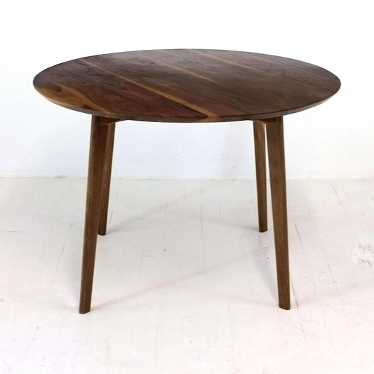 Mila Modern Walnut Dining Table with mid-century modern design