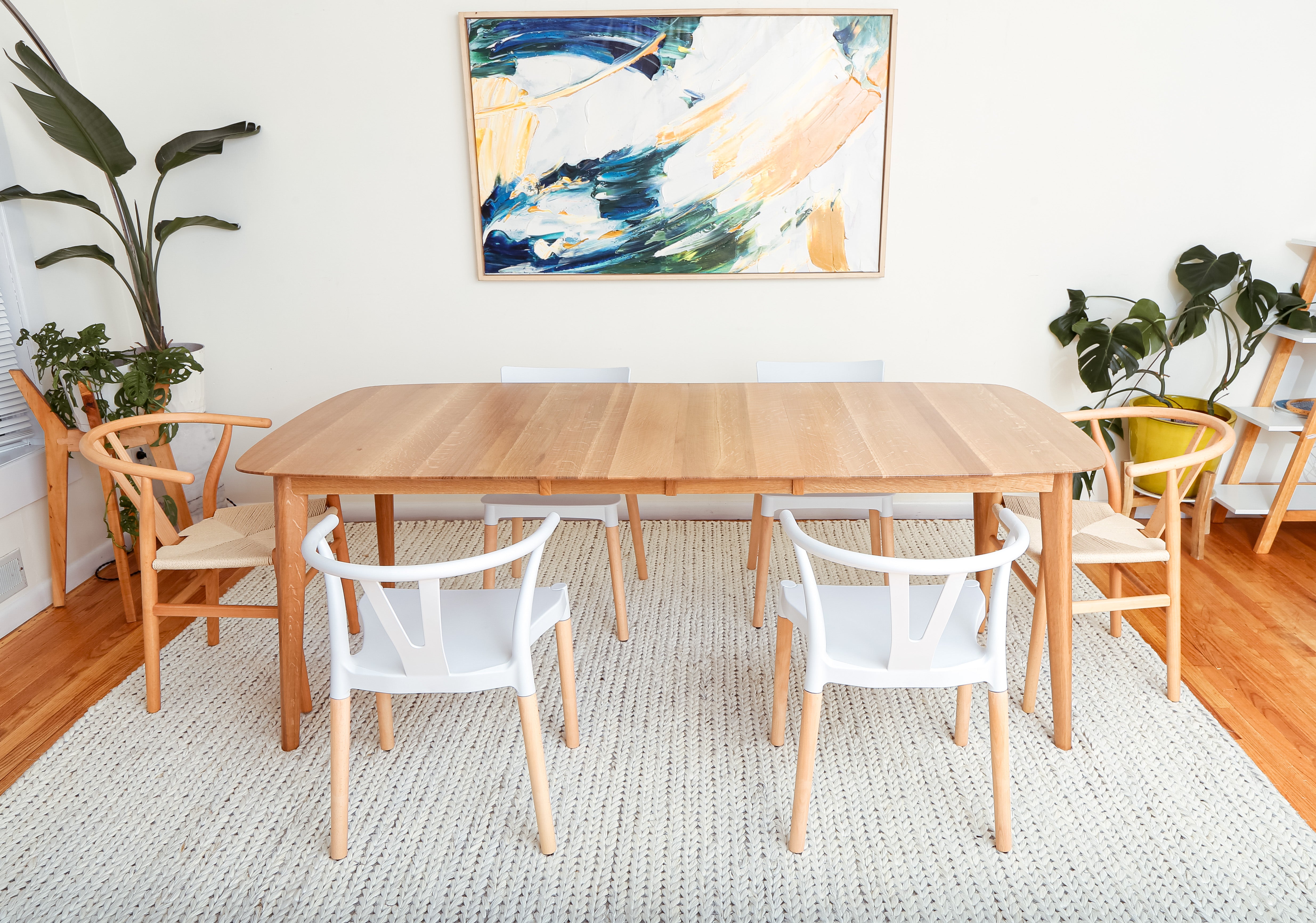 Amish Modern Dining Table, made in Scandi Style by Moderncre8ve