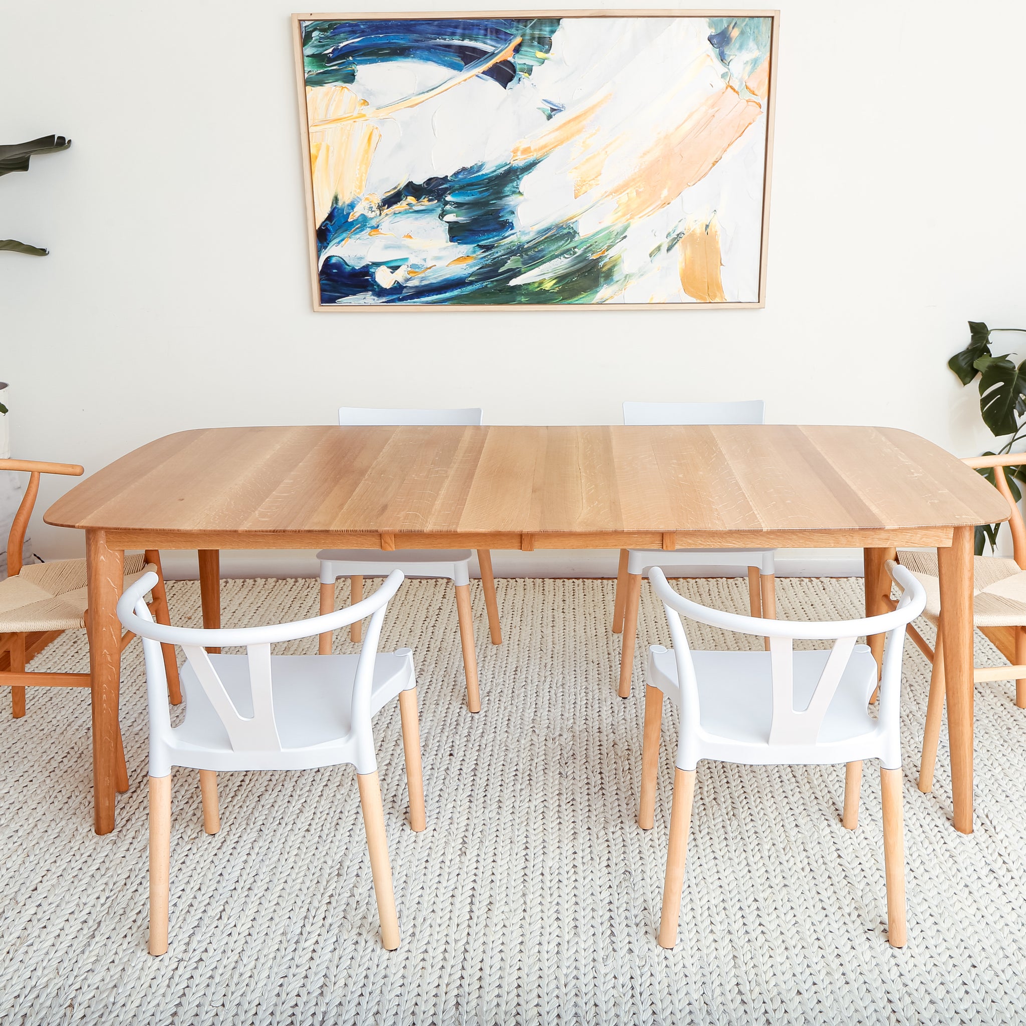 Amish Modern Dining Table, made in Scandi Style by Moderncre8ve