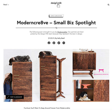 Design Milk Spotlight: Dive into MODERNCRE8VE's Timeless Furniture Craftsmanship