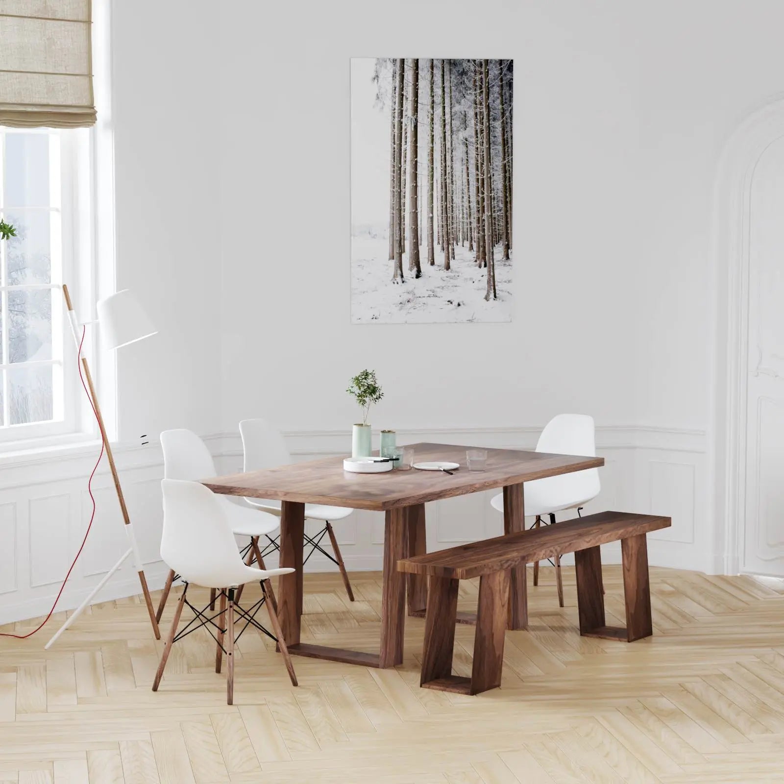 White Oak Dining Table - The Capri Moderncre8ve