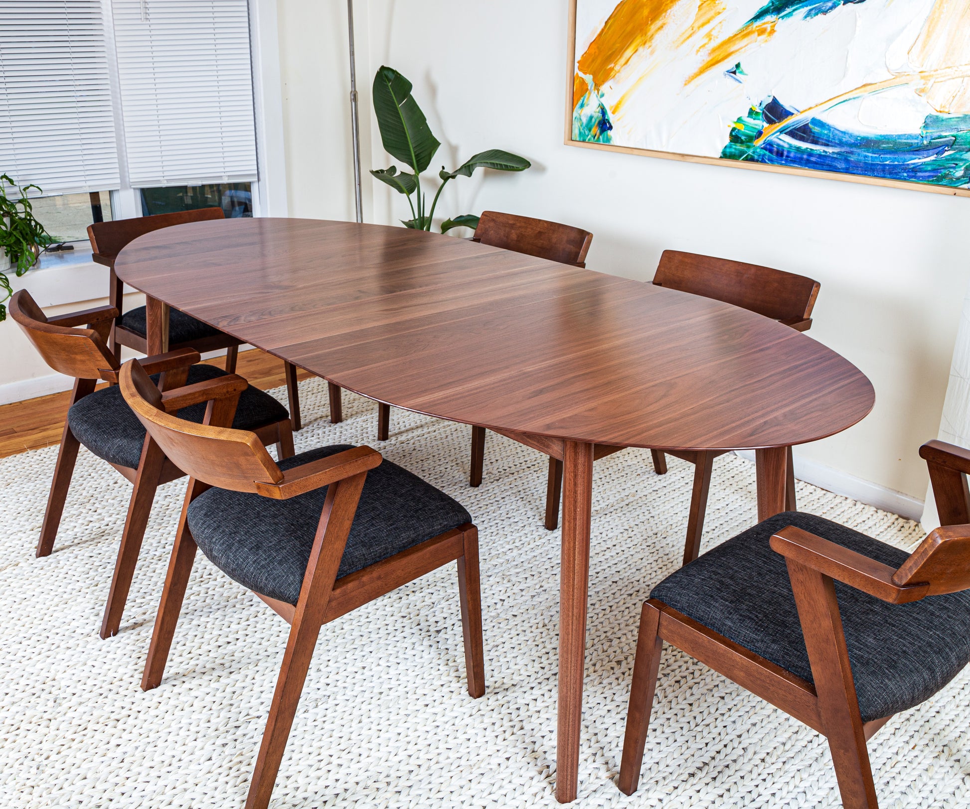 Oval Extendable Dining Table Seats 8