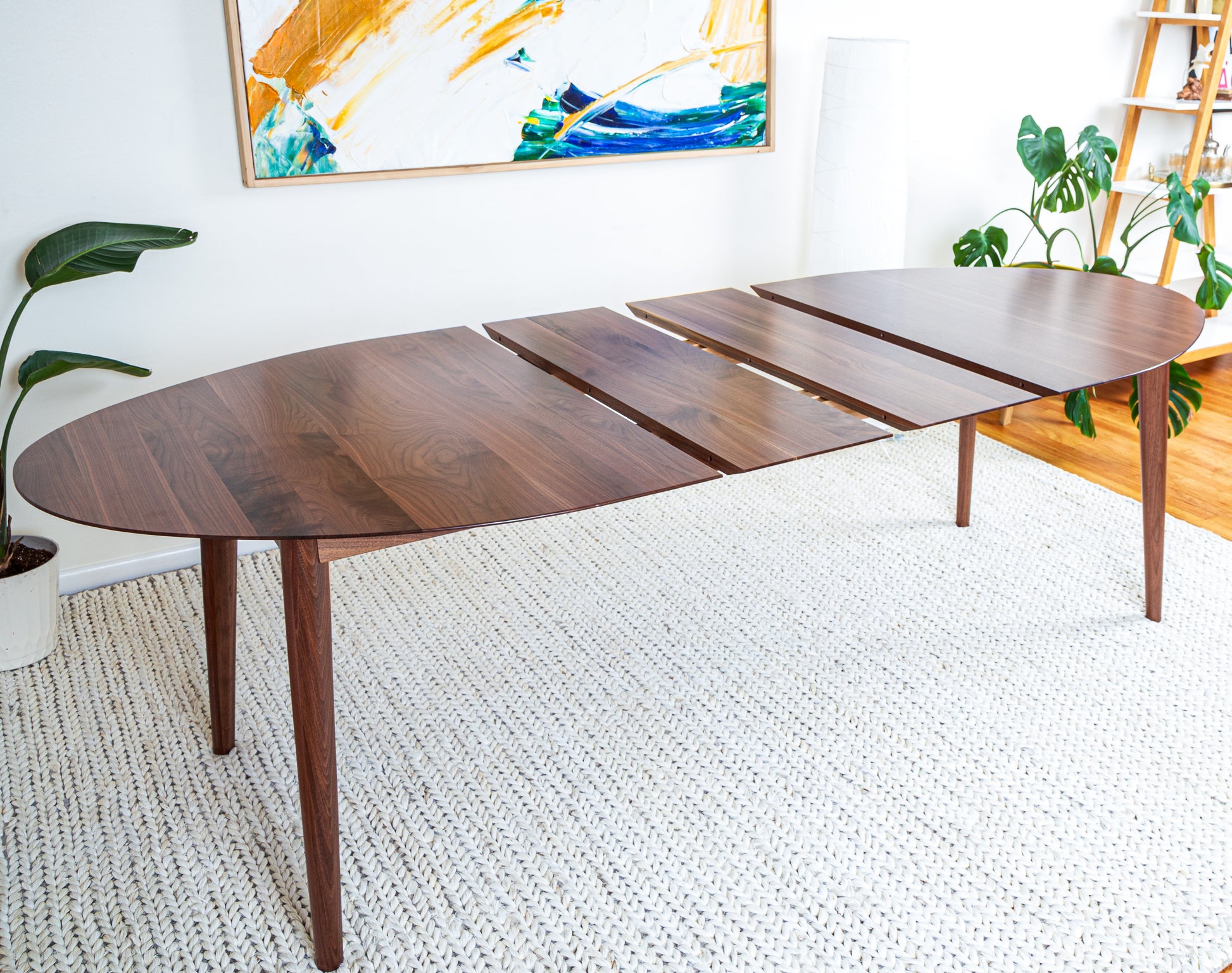 Custom Oval Dining Table in Walnut