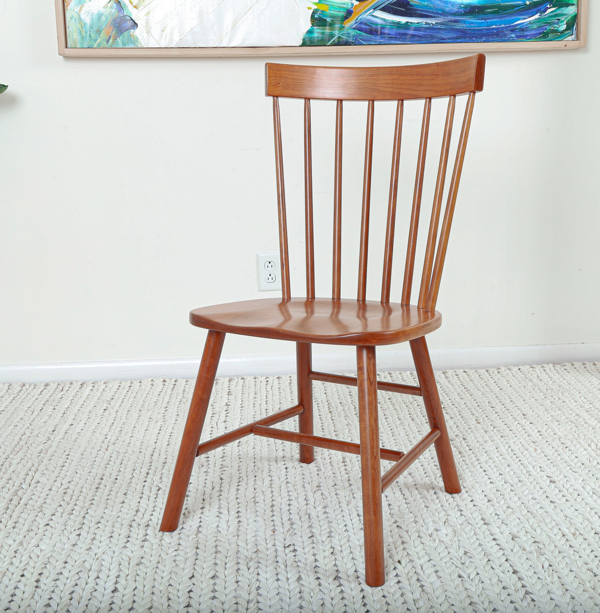 Solid wood upholstered dining chairs for comfort