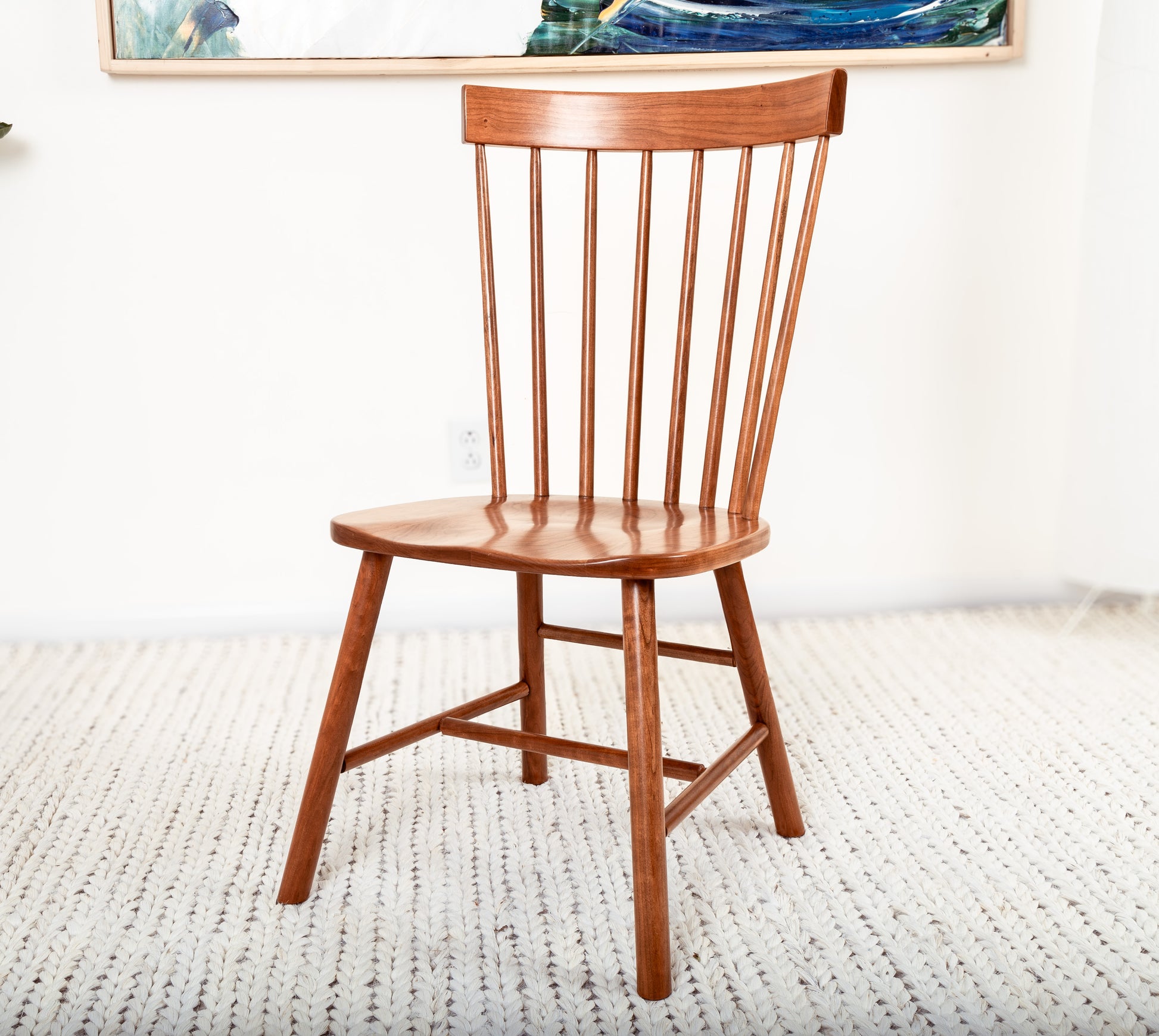 Wooden dining room chair made from FSC-certified hardwood