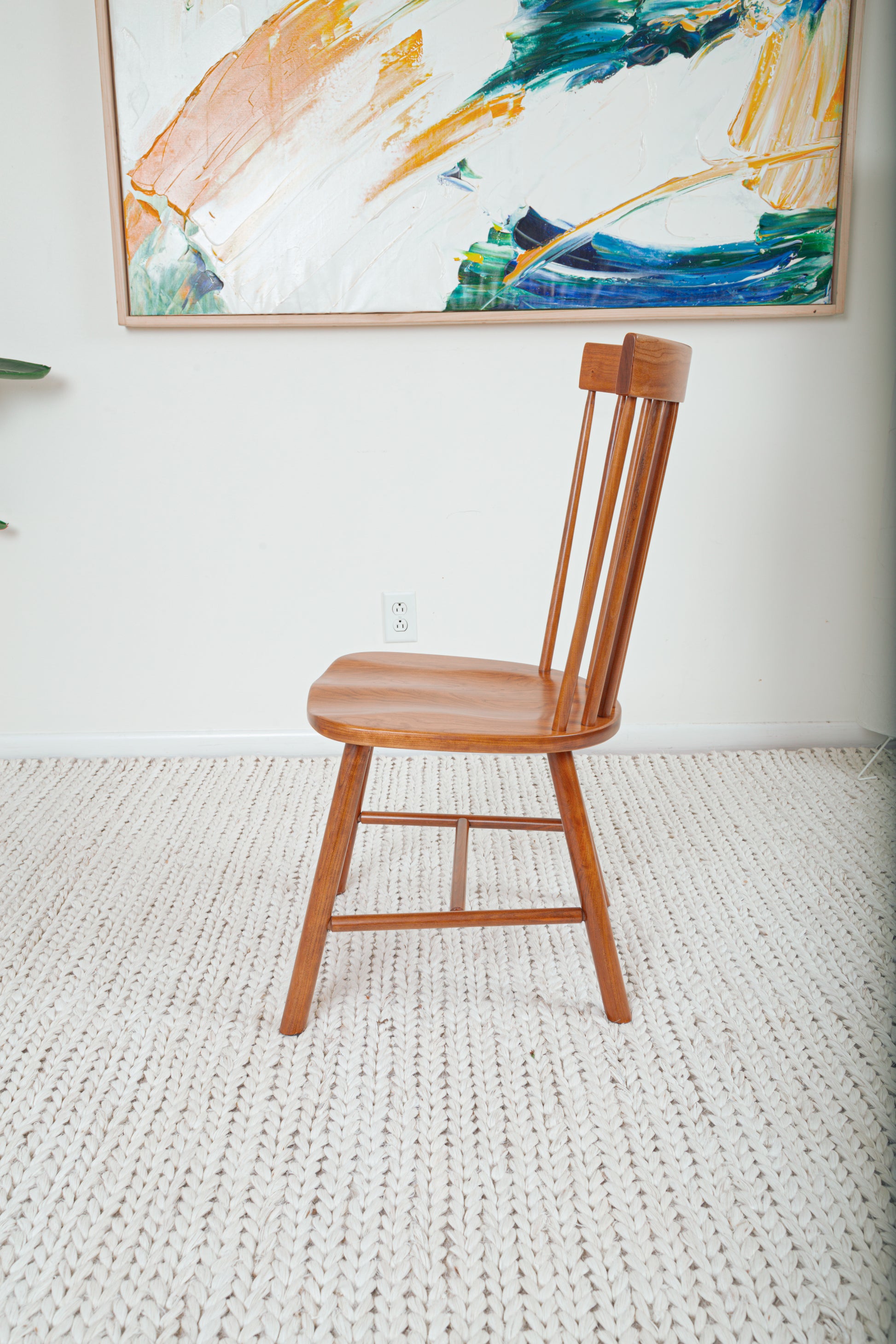 Solid dining chairs made from real wood