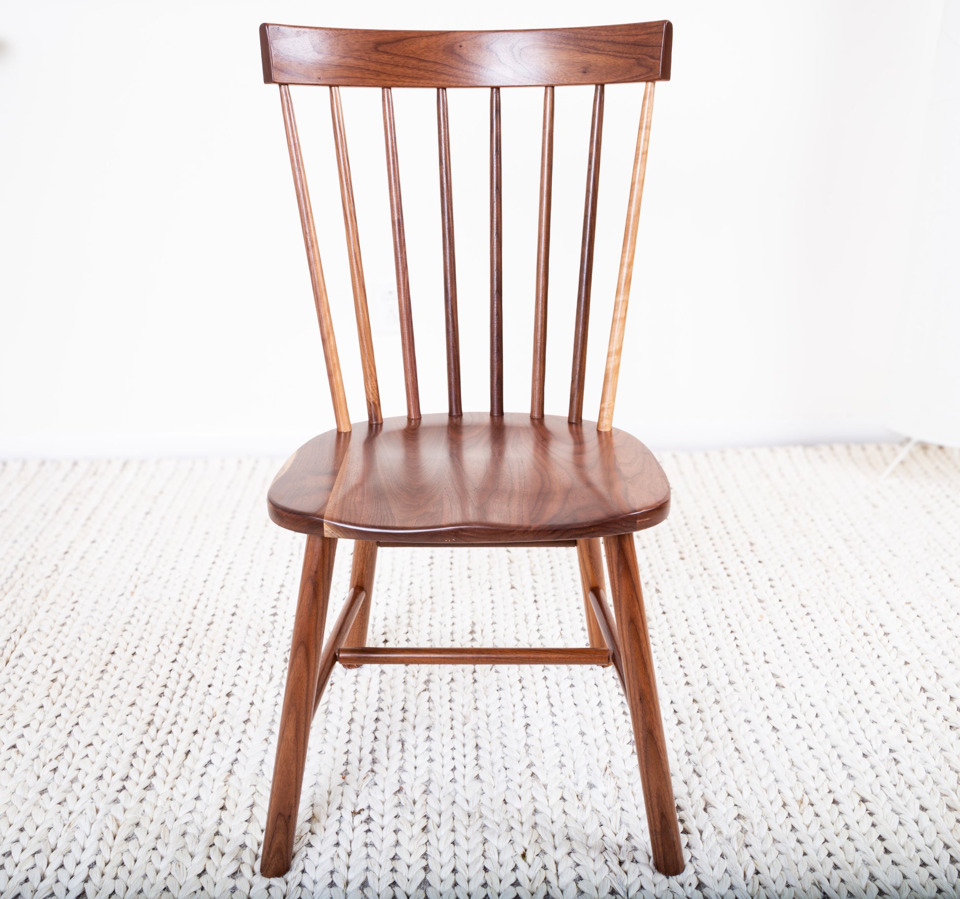 Amish-made wood dining room chairs