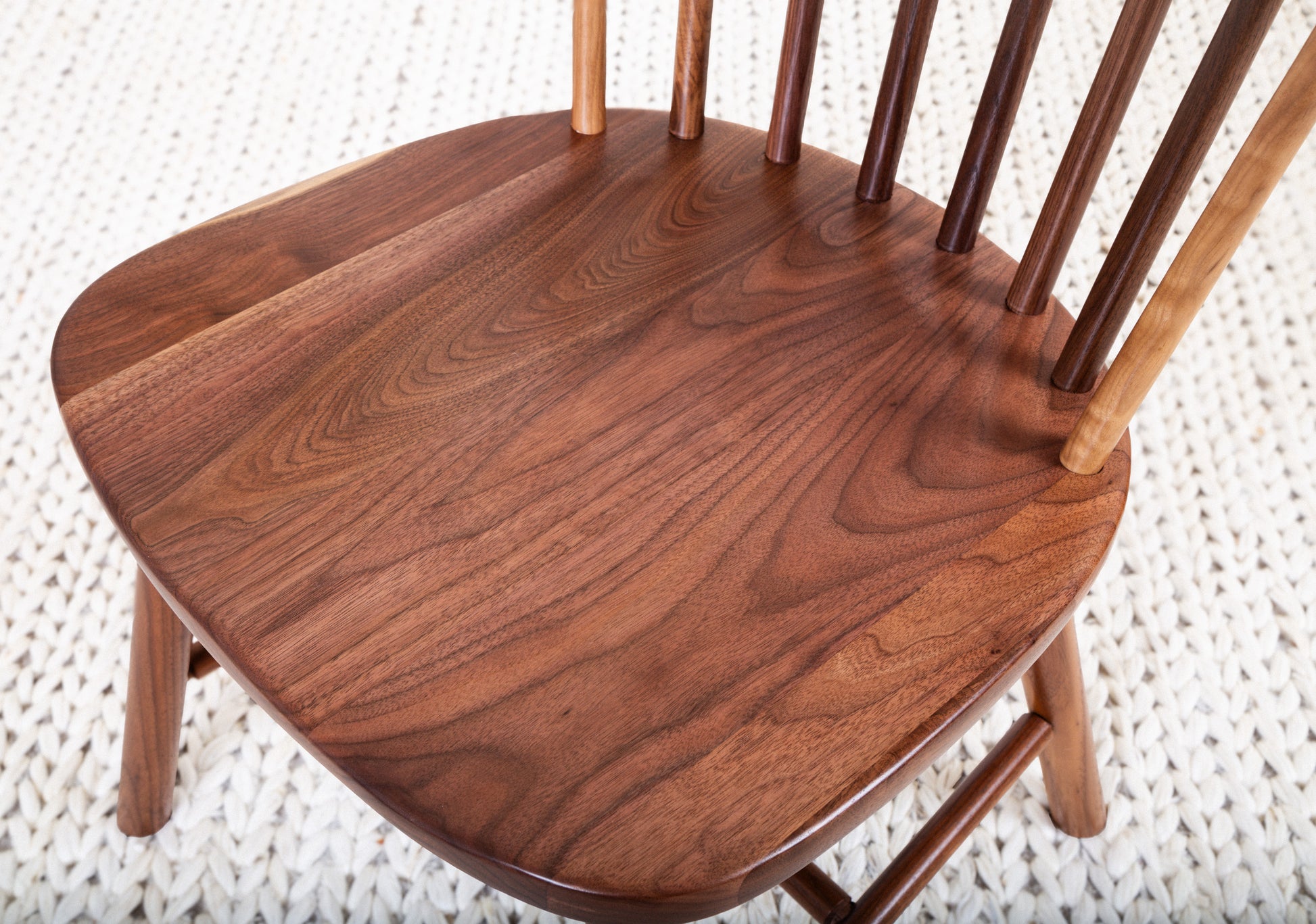 Dining room chair made from solid wood