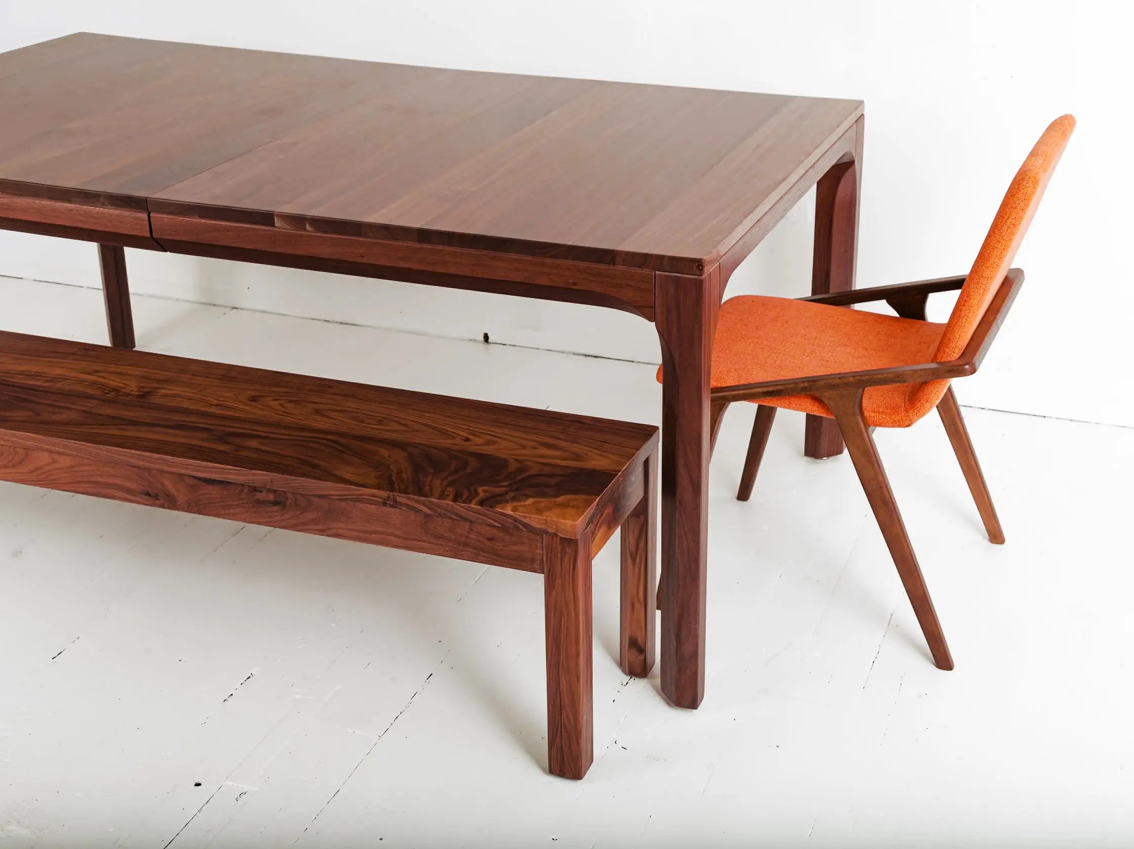 Crafted Danish Modern Wooden Extendable Table for Warm Interiors