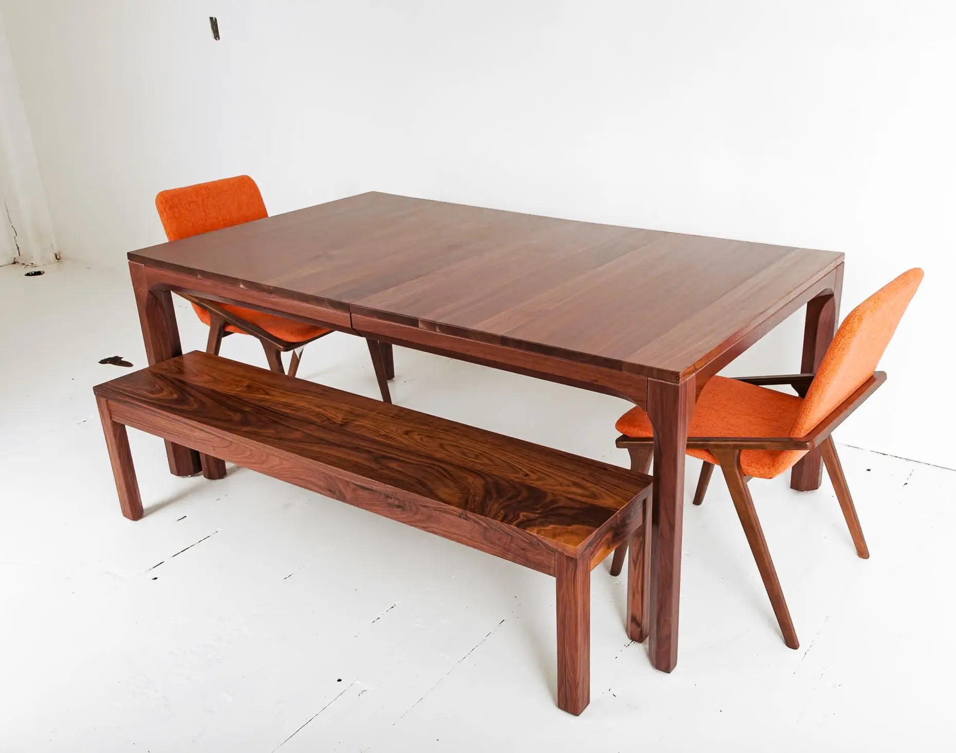 Chic Japandi Parsons Extendable Wooden Table