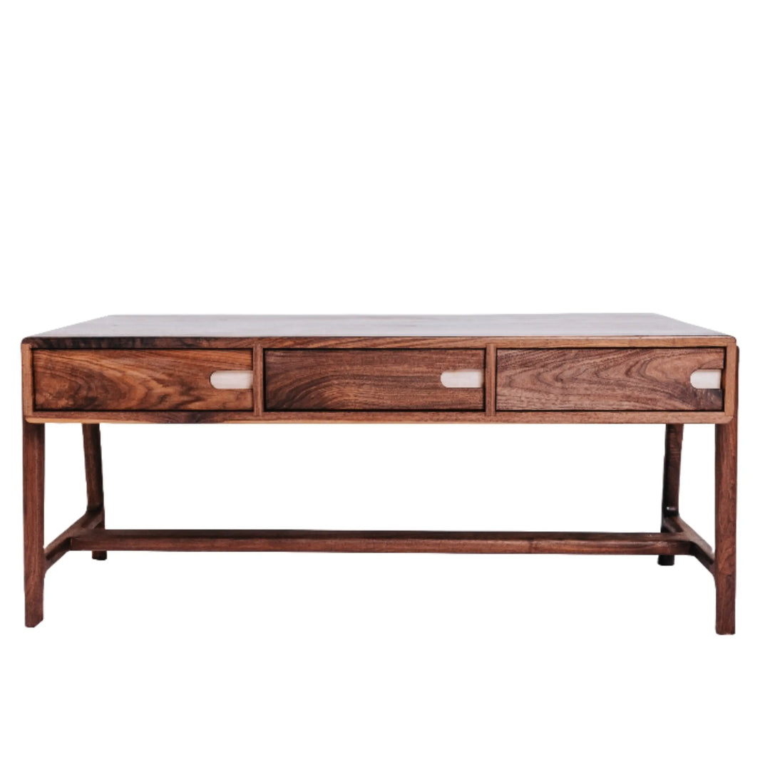 The Fjord Scandinavian walnut coffee table with minimalist design