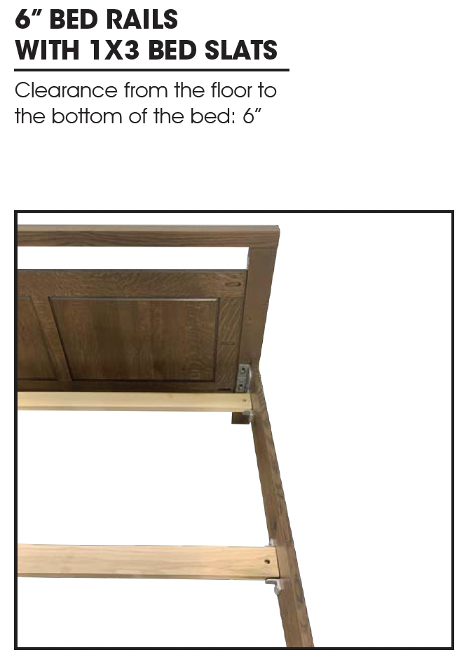 a picture of a bed with a wooden slats