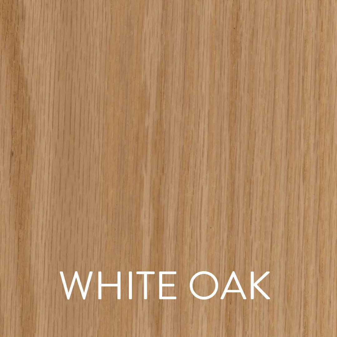 a wooden background with the words white oak