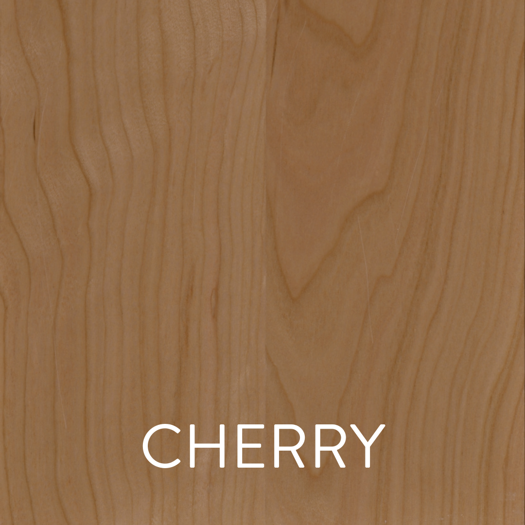 a piece of wood with the word cherry on it