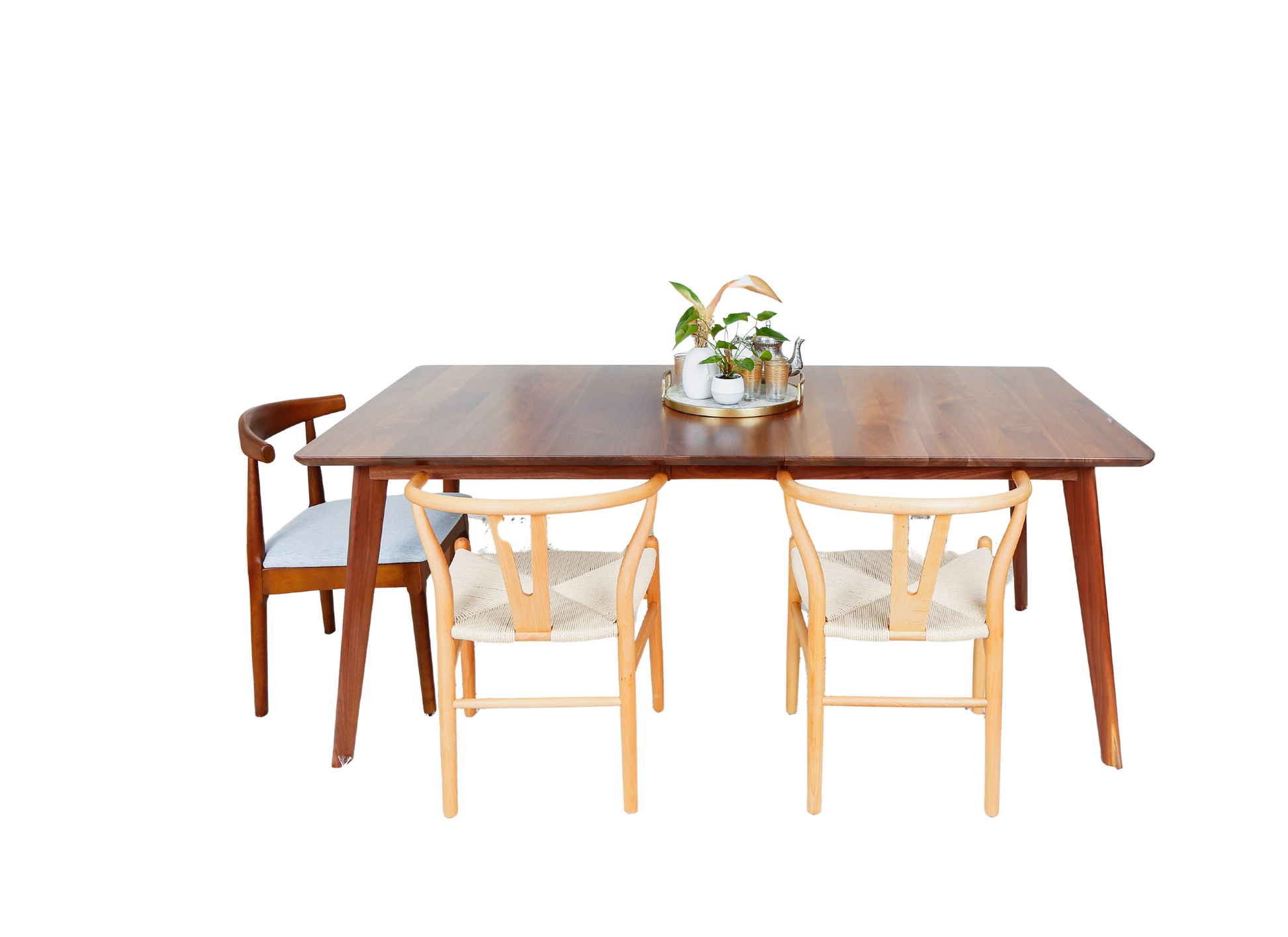 Bossa Nova Modern Dining Table Small Handmade Ohio - background removed product photo