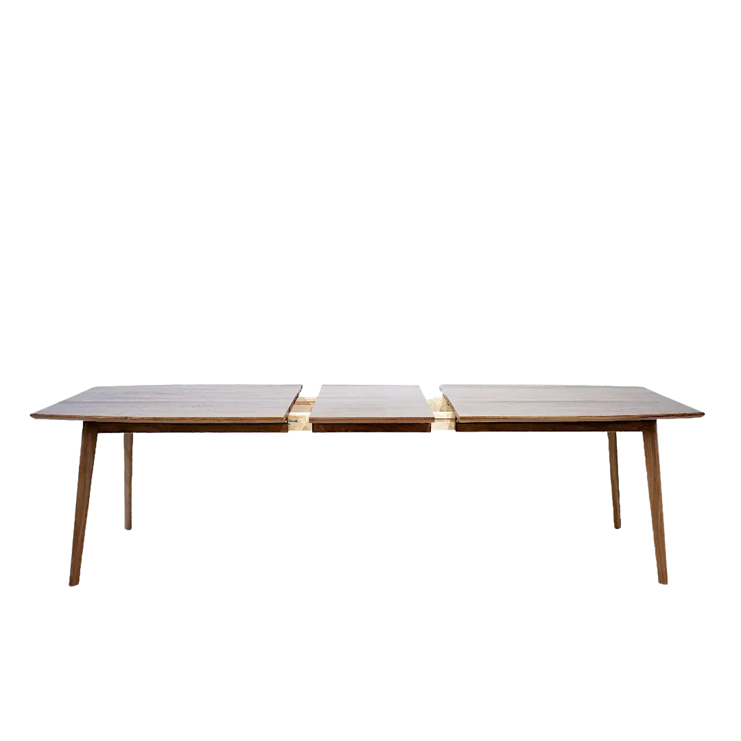 Mid Century Modern Extendable Dining Table Santa Monica - background removed product photo