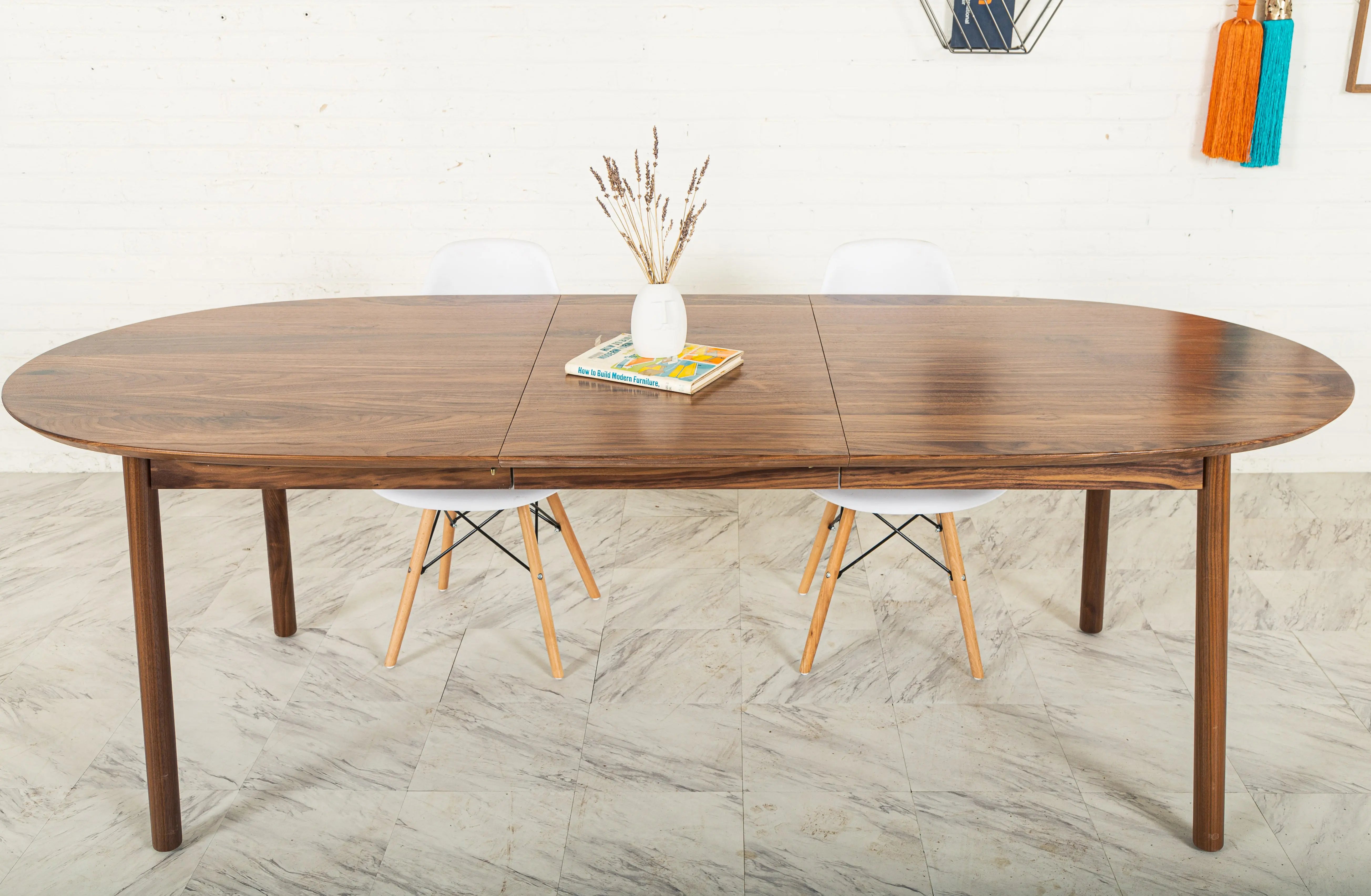 The Payne Oval Extendable Dining Table for 6 Handcrafted in Ohio