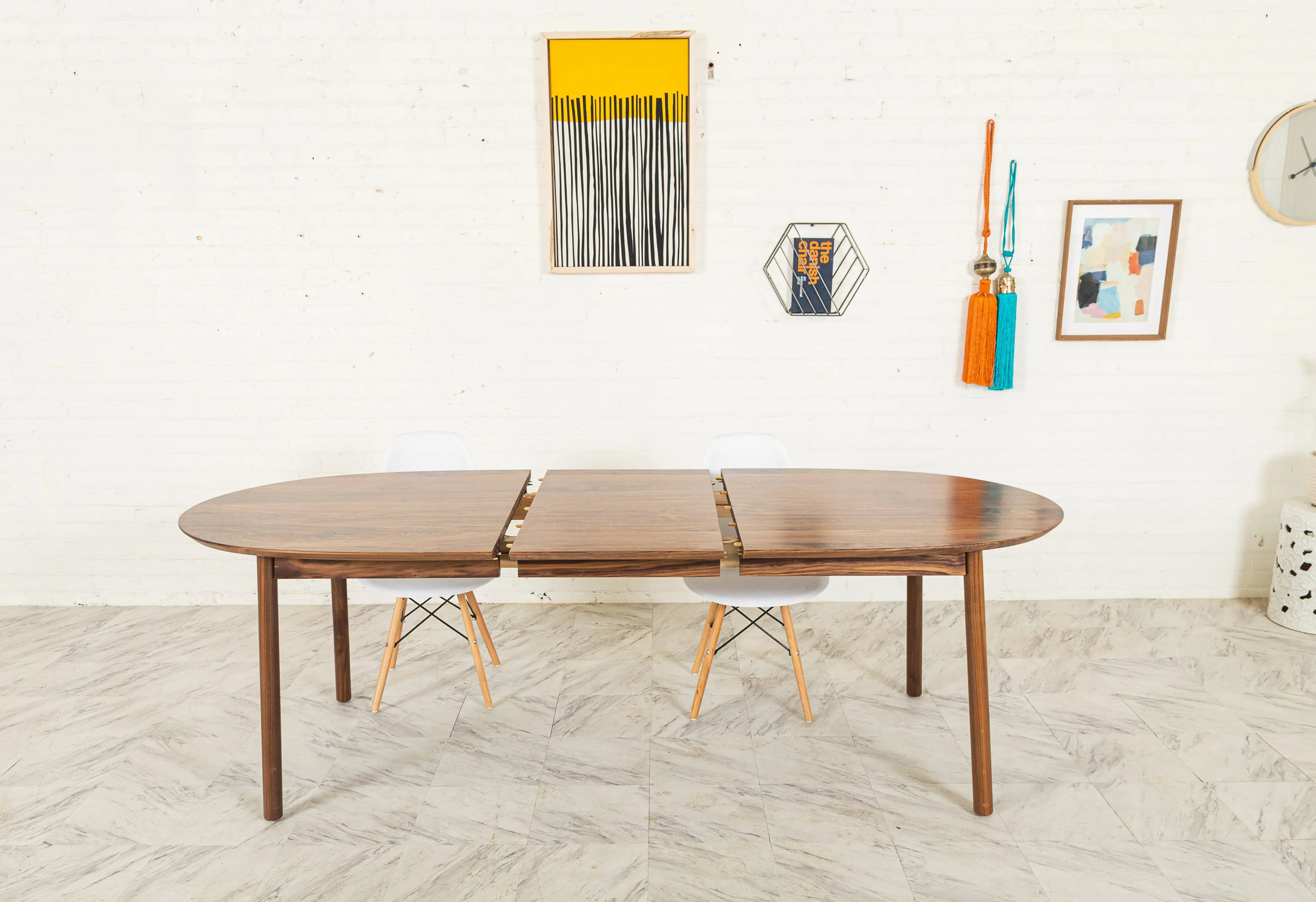 The Payne Oval Extendable Dining Table for 6 Handcrafted in Ohio