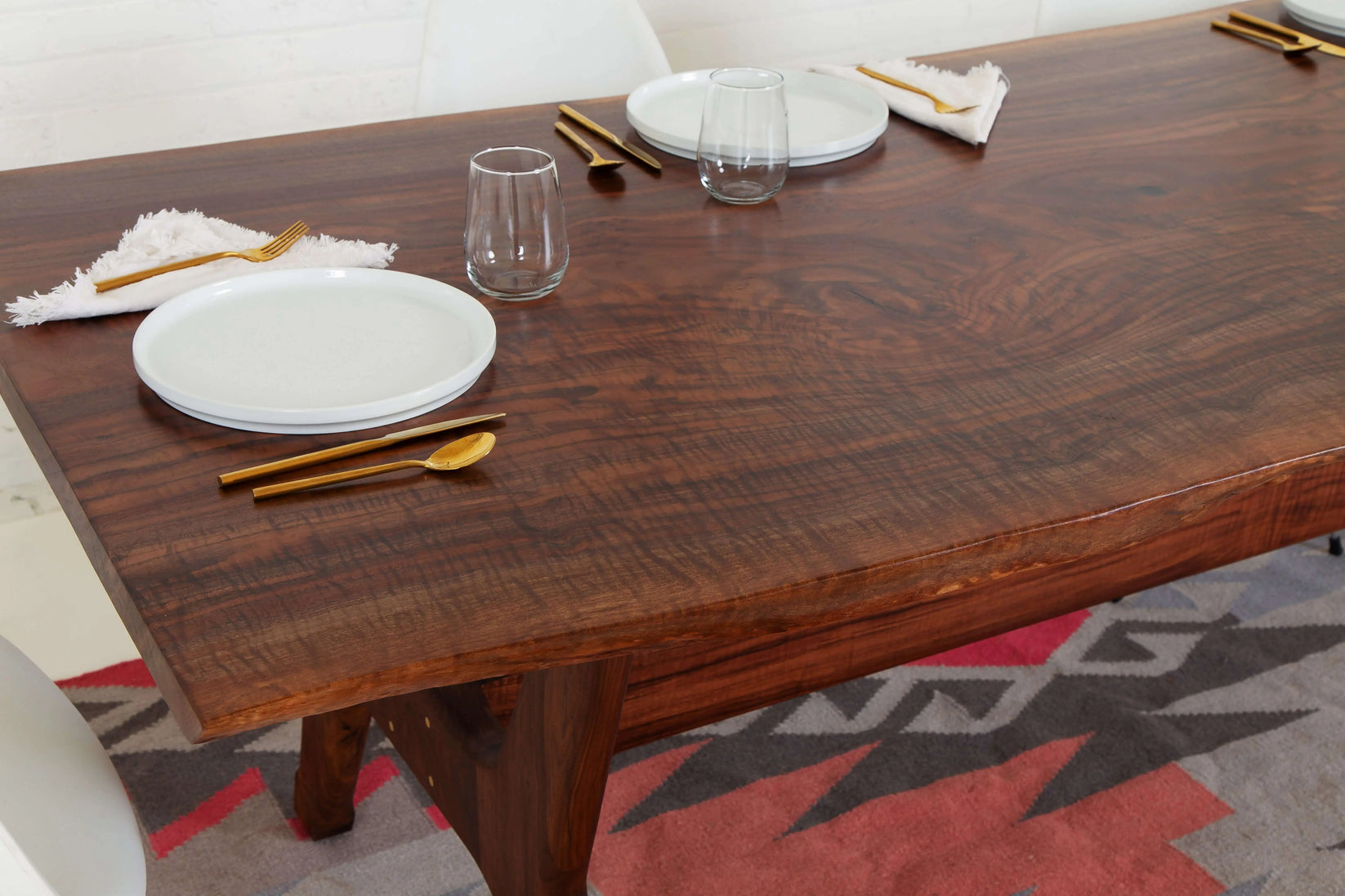 The Glenbrook, Claro Walnut Live Edge Dining Table
