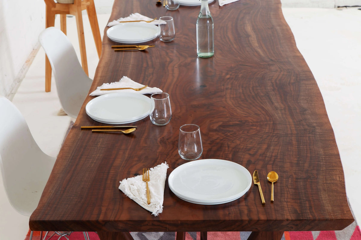 The Glenbrook, Claro Walnut Live Edge Dining Table