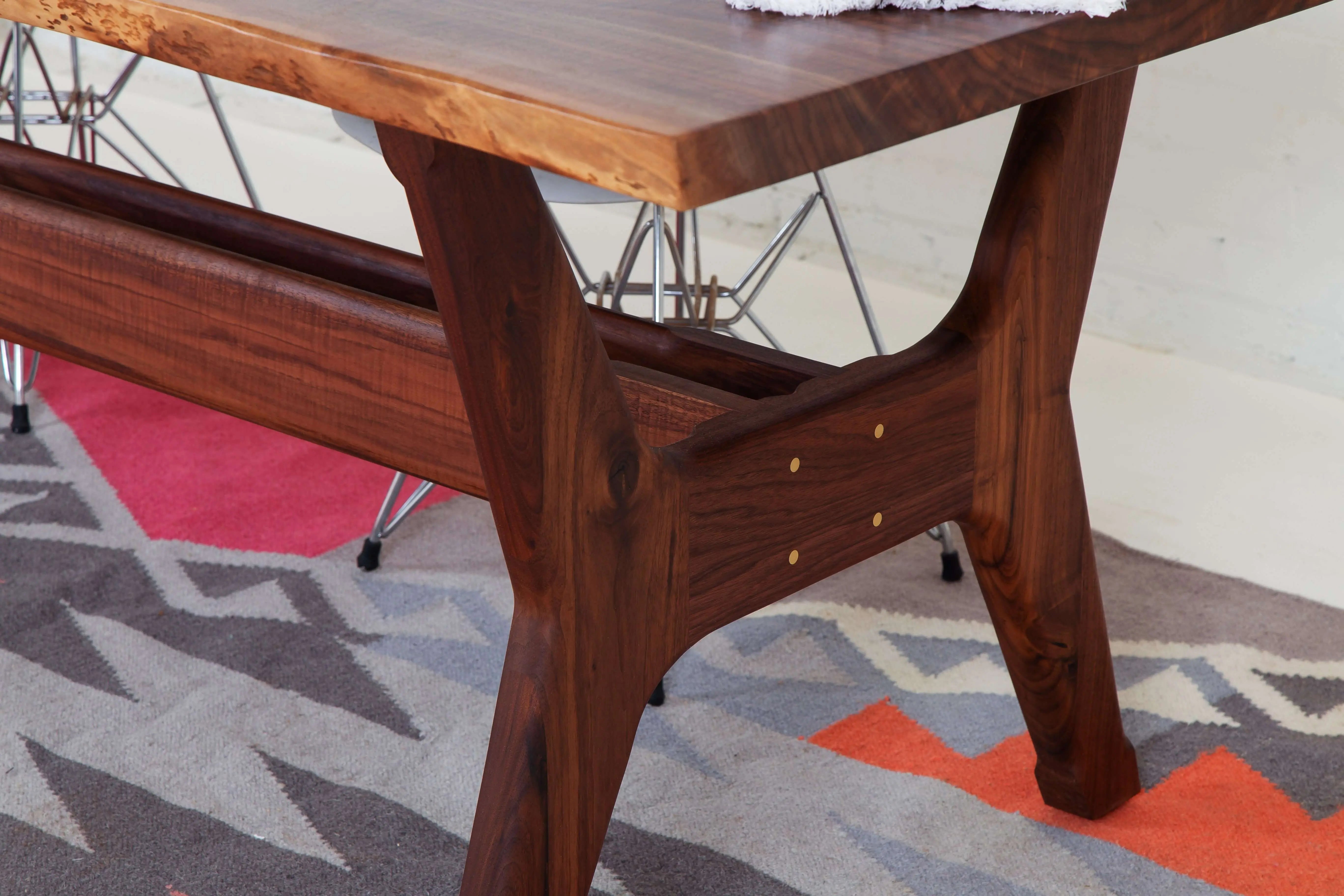 The Glenbrook, Claro Walnut Live Edge Dining Table
