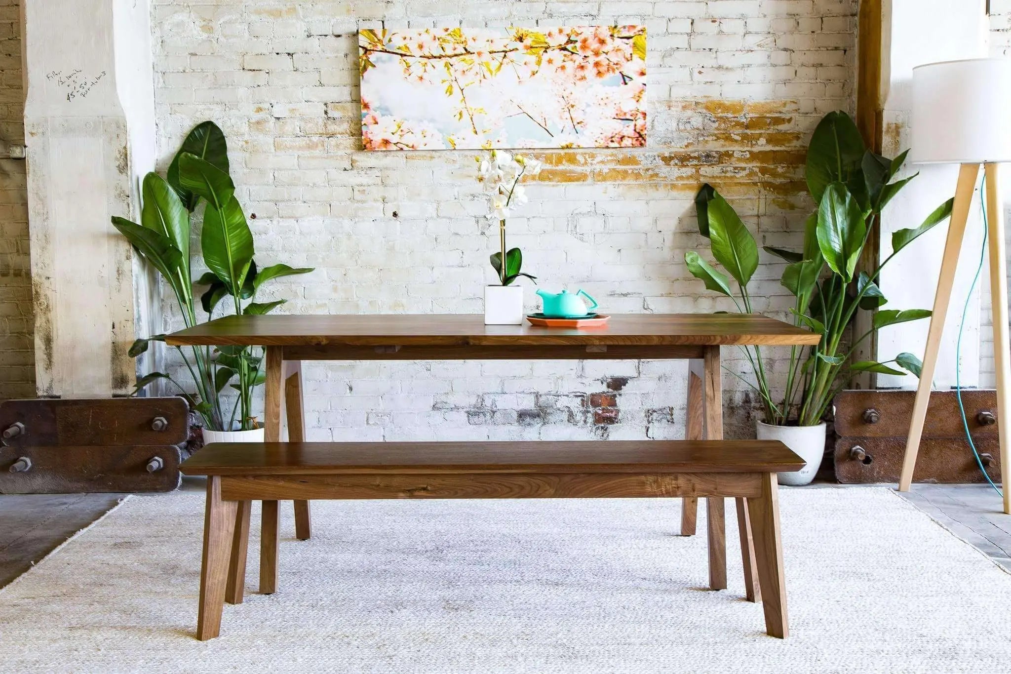 Used mid century discount modern dining table